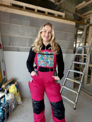 Tukse töötunked naistele - Roosa Tukse: sinised õied