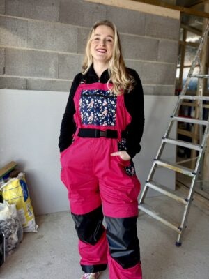 Tukse töötunked naistele - Roosa Tukse: õied